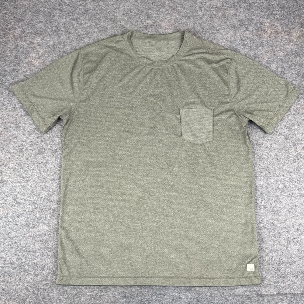 Vuori Tradewind Performance T-Shirt Pocket V109 Green Mens XL